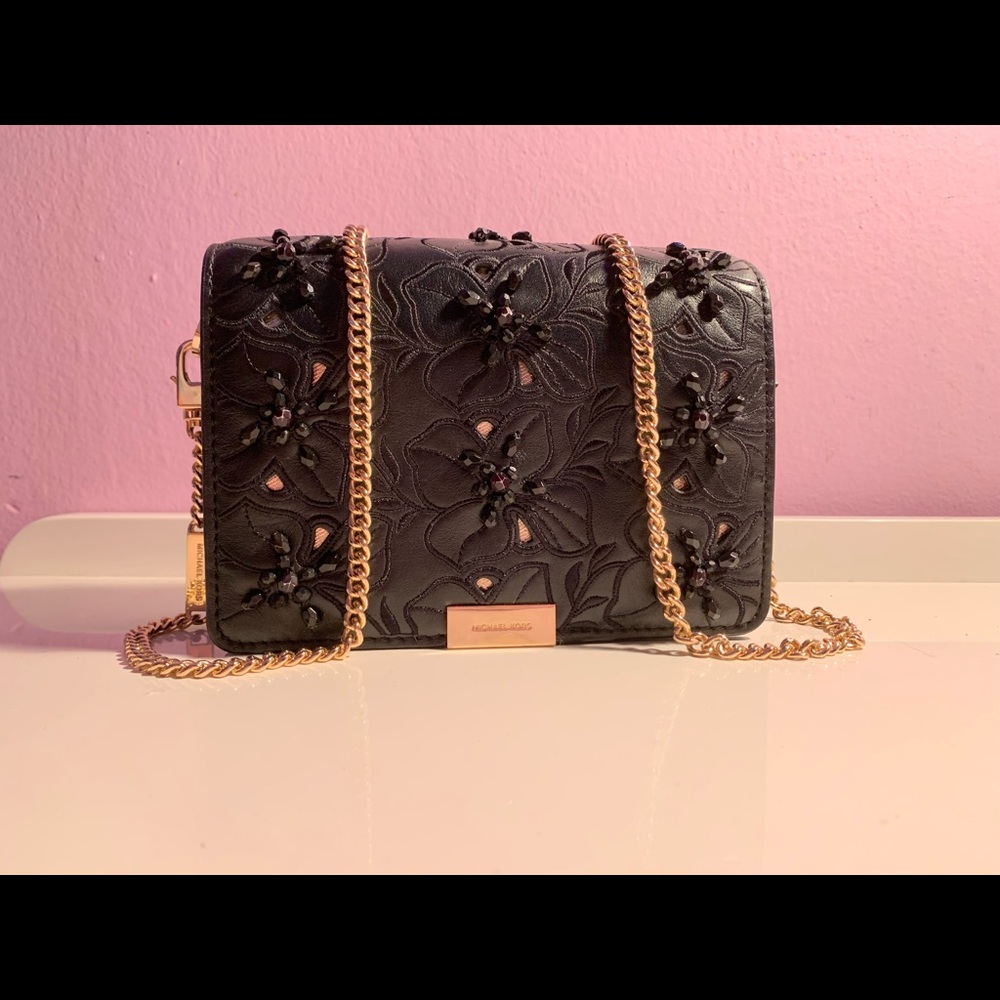 Embroidered Black Michael Kors Bag